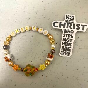 Bracelet with Bible verse - Philippians 4:13